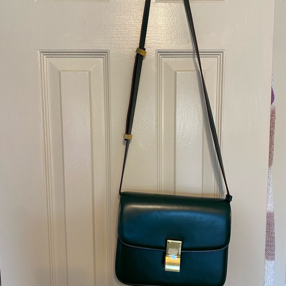 100% leather box bag design